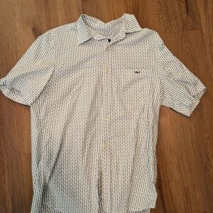 Vineyard Vines Navy and White Casual Shirt